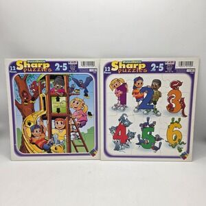 Patch Products Sharp Puzzles Kids Multicolor‎ Numbers Spatial Tray Puzzle Set